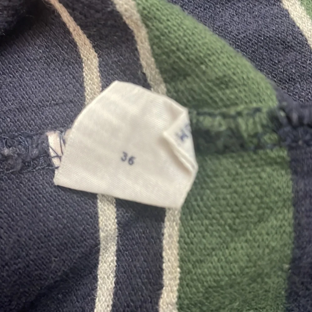80s/90s Polo Ralph Lauren Short Sleeve Polo Blue Green Stripe Size Large
